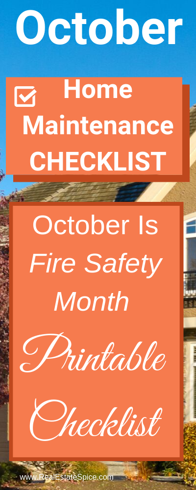 October Home Maintenance & Safety Checklist. Printable checklist available too. October is fire safety month. Protect your loved ones and home...
.
.
.
.
.
#homemainteance #homeideas #realtor #realtormarketingideas #realestate #octoberhomemaintenance