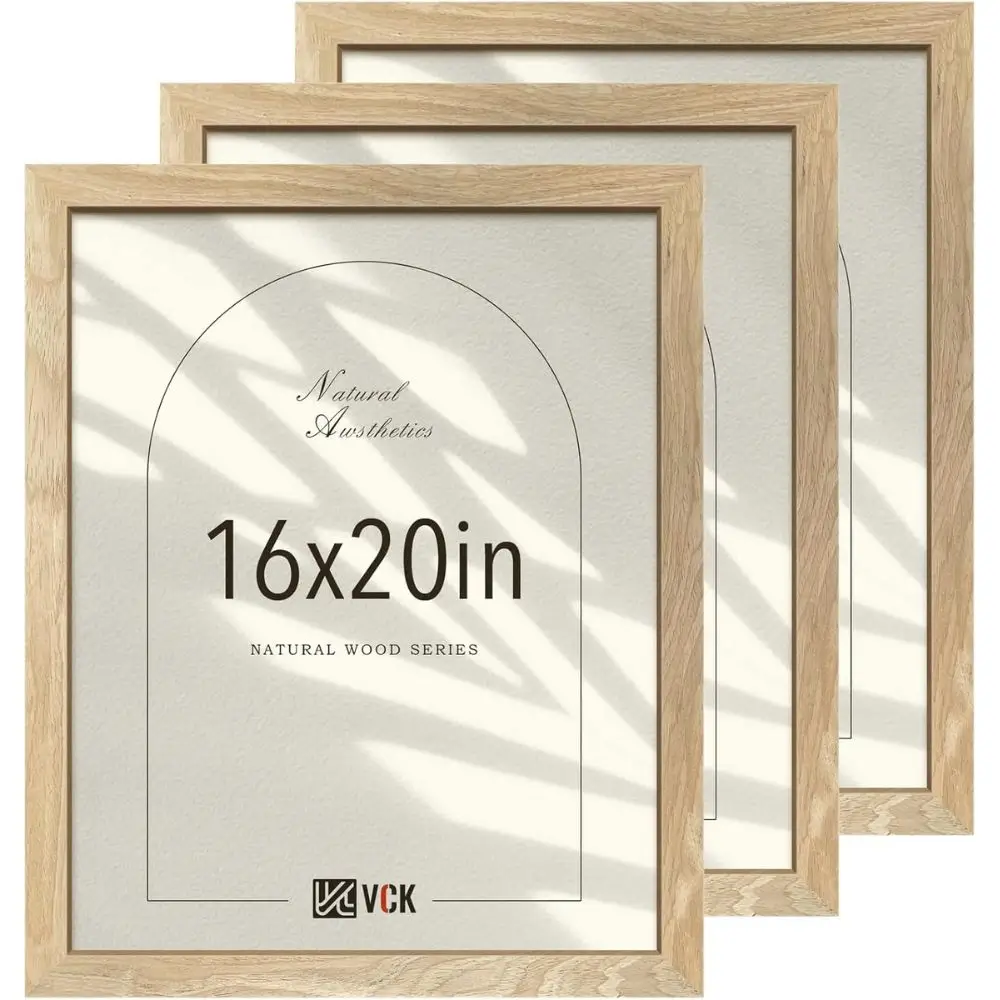 3 picture frames wood