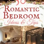 says 50 cozy romantic bedroom ideas and tips with 4 photos of romantic bedooms below says cozy romantic bedroom decorating ideas for you