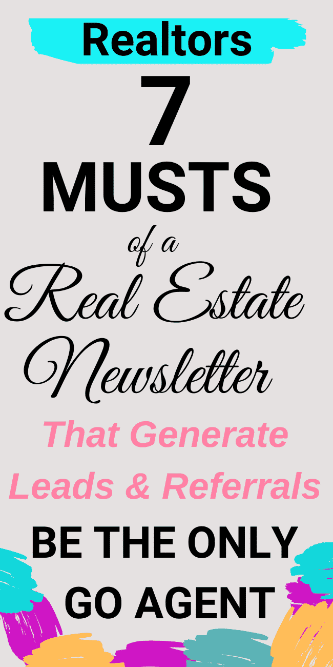 Generate Leads & STAY TOP OF MIND with your own strategic custom real estate newsletter. Use these tips and this will you pay you in SPADES...