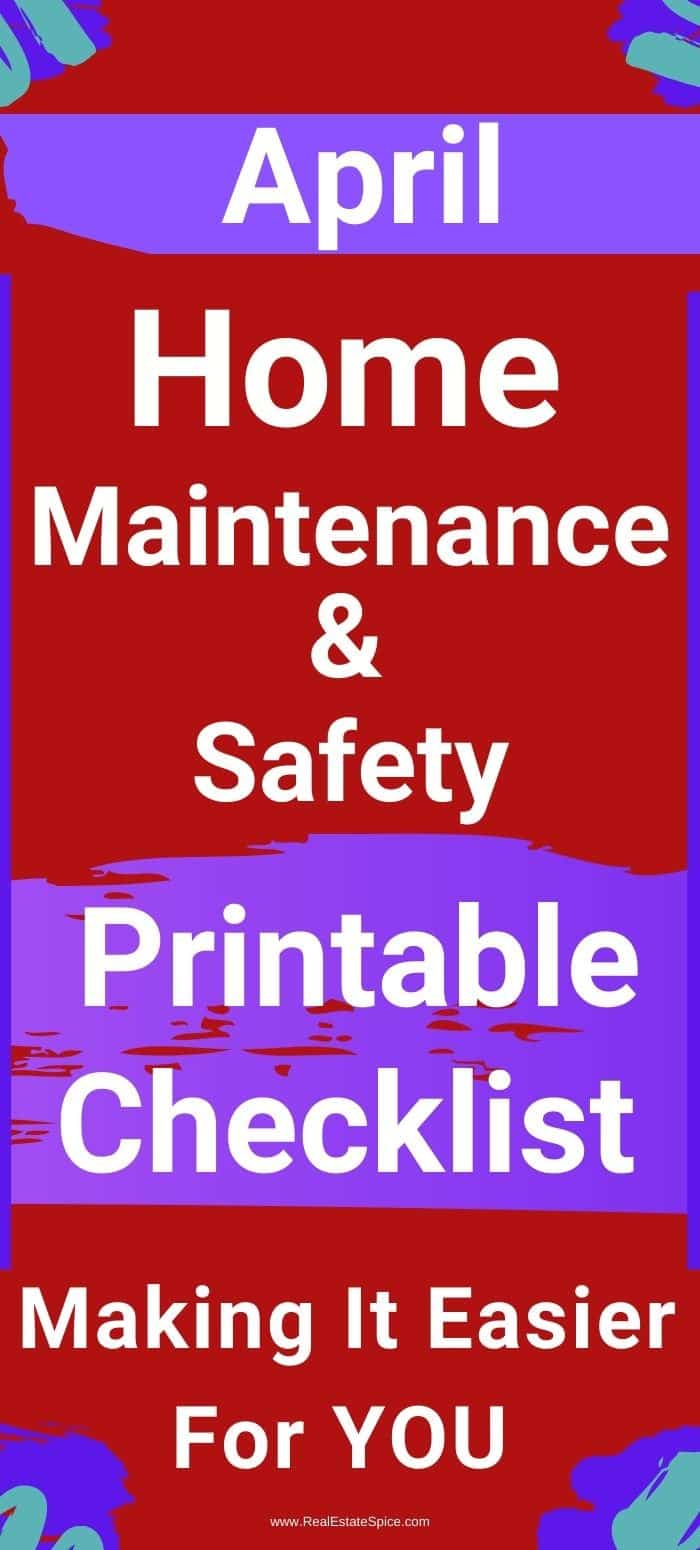 9 April Home Maintenance And Safety Tasks