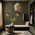 Board and Batten Accent Wall In Dressing Room