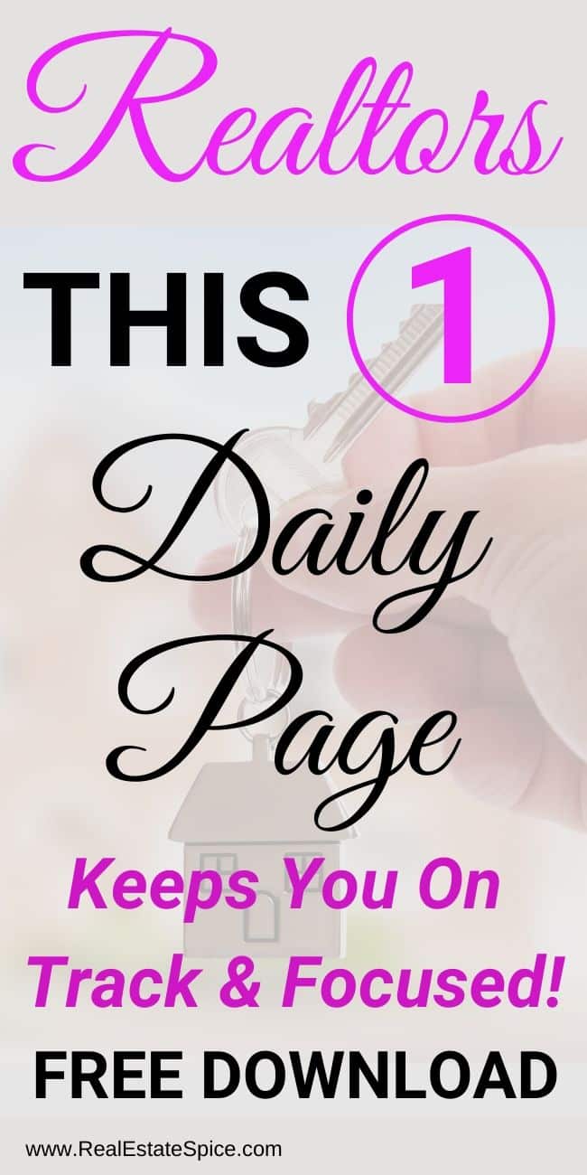 This 1 Practice Landed Me SALES CONSISTENTLY. This FREE Daily Sheet will bring you sales CONSISTENTLY...
#realestateagent #realtor #RealtorSuccess #realtorproductivity #realtorideas #ideasforagents #realestatedailysheet #RealEstateSpice