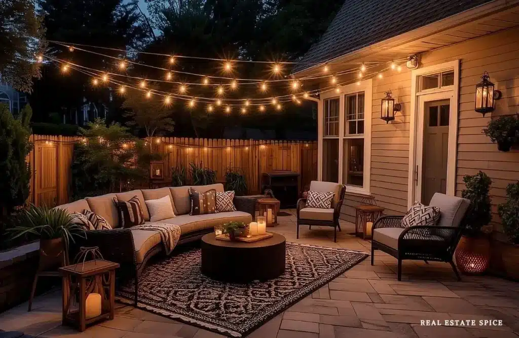 How to Light a Backyard for a Cozy Ambiance with backyard lighting and patio lighting