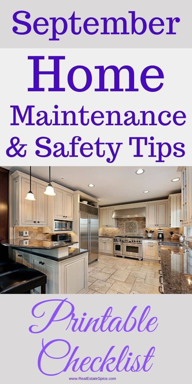9 September Home Maintenance and Safety Tips Checklist