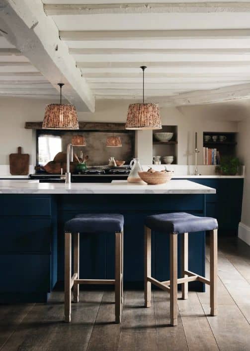 adjustable pendant lights in low ceiling kitchen