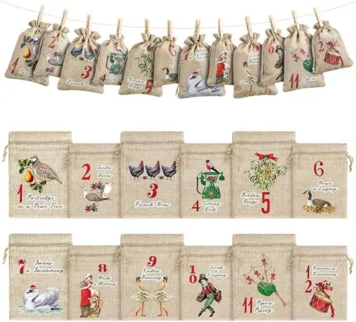 advent bags to hang