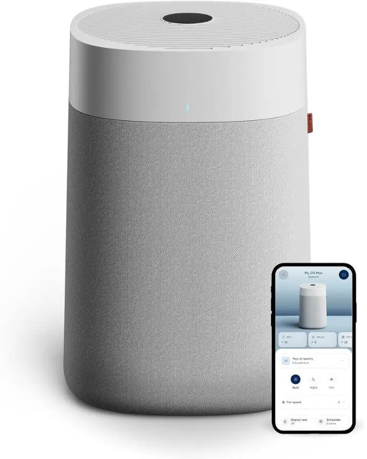 air purifier with smart blue tooth remote control