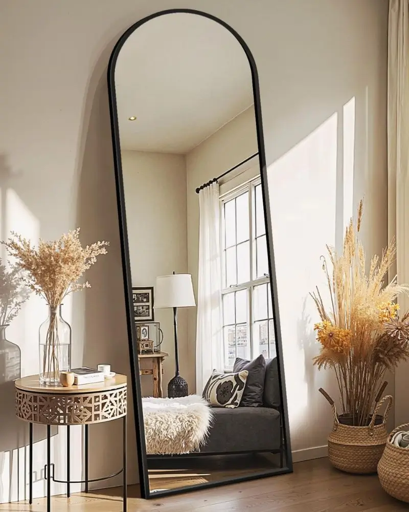 arched floor mirror