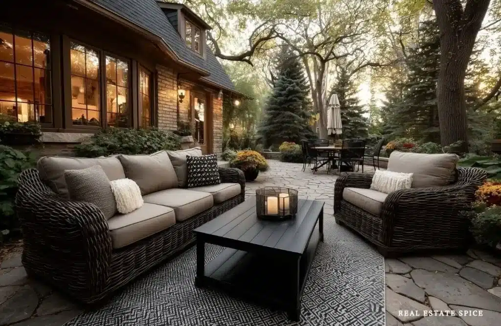 backyard oasis with tables dining table coffee table