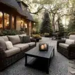 backyard oasis with tables dining table coffee table