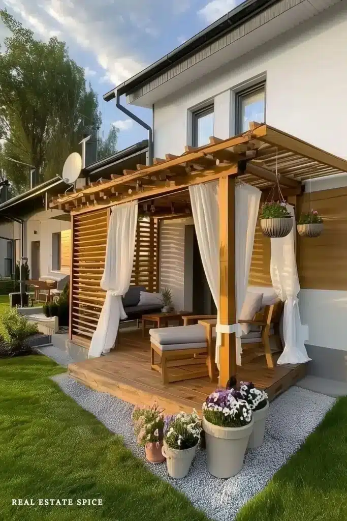 backyard rule of 3 privacy curtains