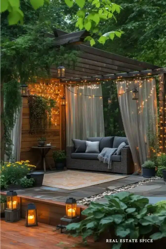backyard rule of 3 small spaces pergola