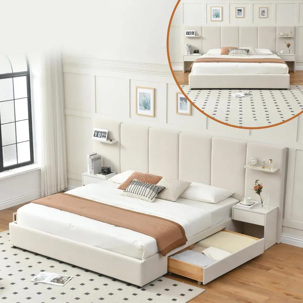 bed frame storage bed