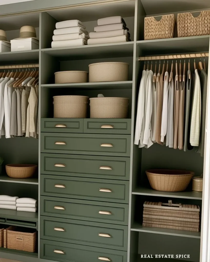 bedroom closet with dresser