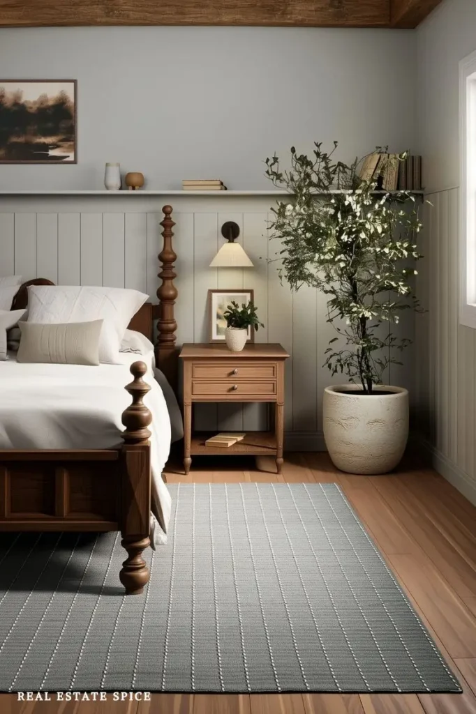 bedroom rule of 3 areas with rug