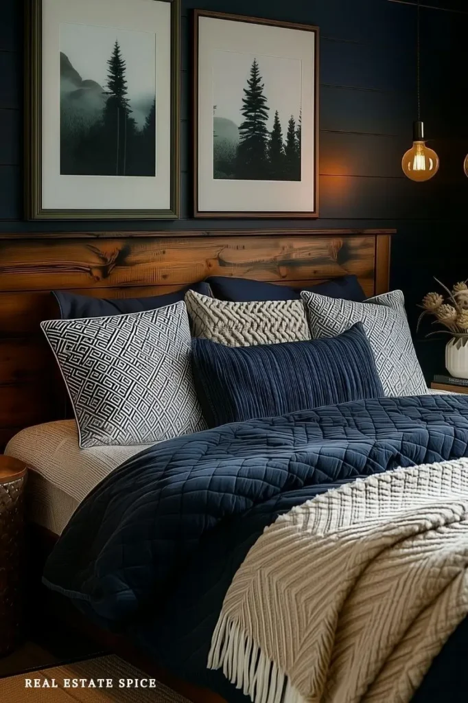 bedroom rule of 3 bedding rustic bedroom