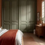 bedroom rule of 3 color closets painted green