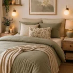 bedroom rule of 3 small spaces bed wall lighting small nightstands