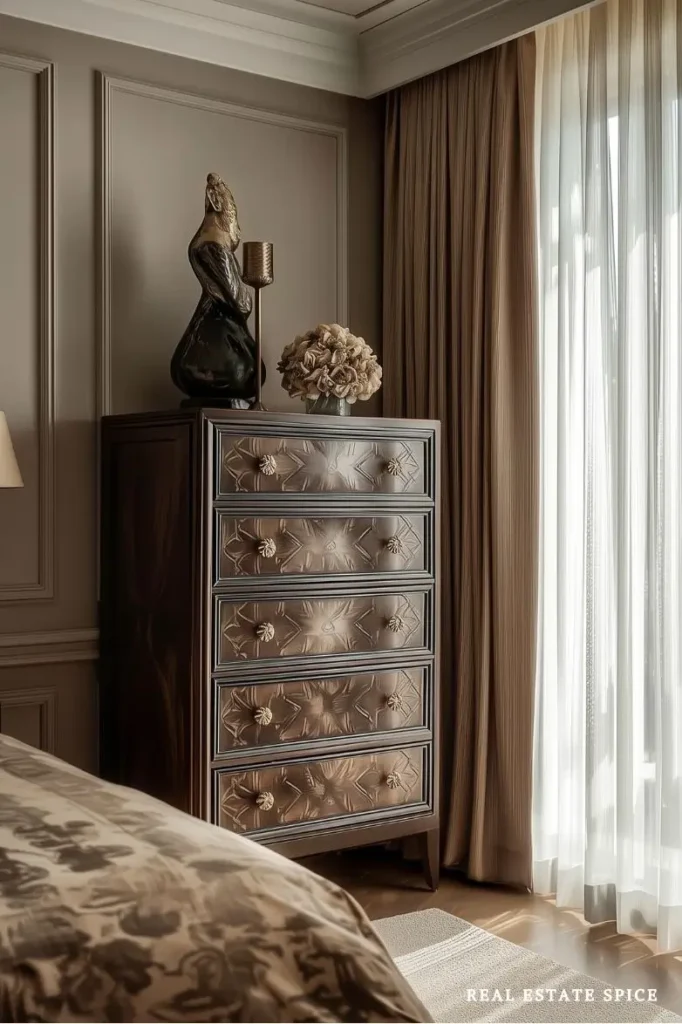 bedroom with bedroom dresser