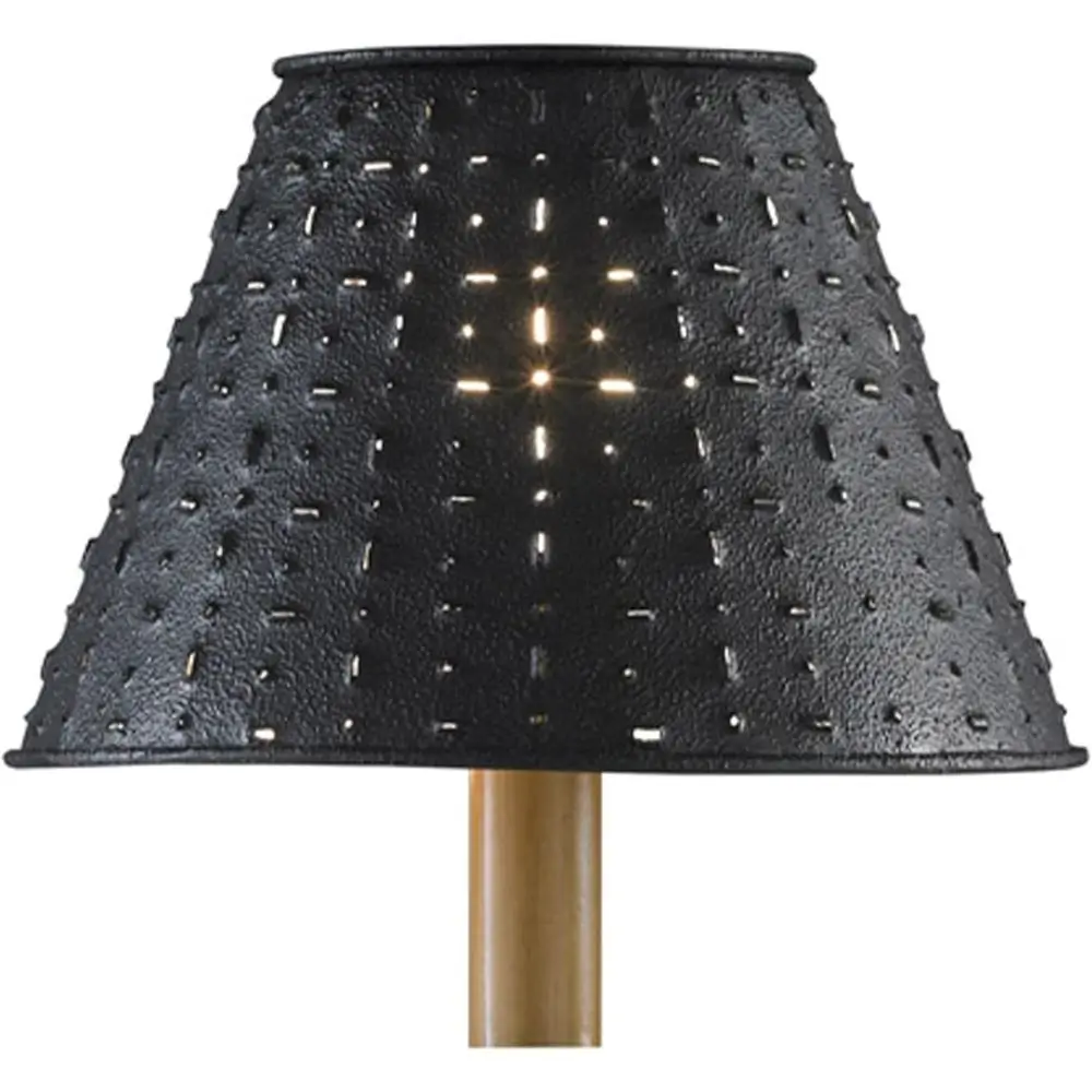 black metal lamp shade
