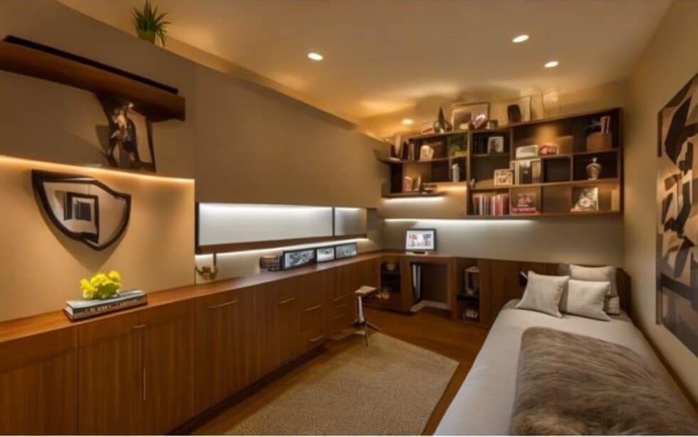 View of 45 Guest Bedroom Home Office Combo Ideas and Styling Tips Guide