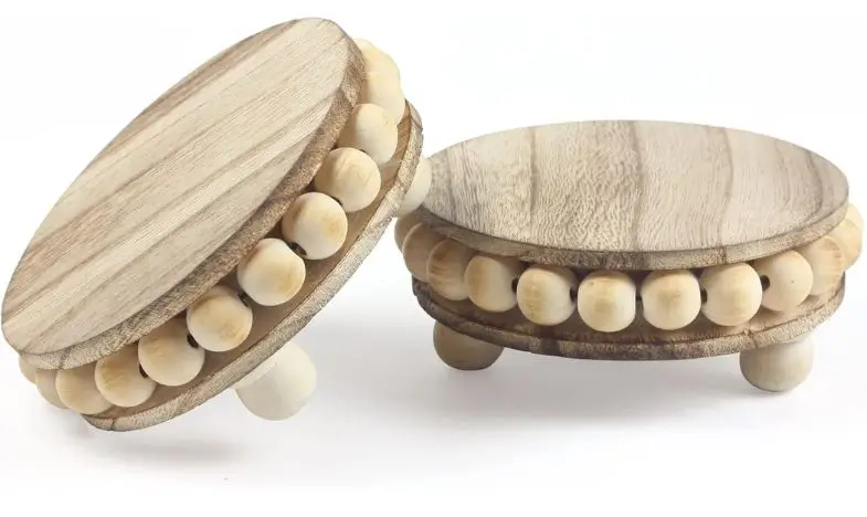 decorative wood risers for home accent pieces