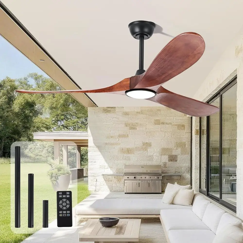 dimmable outdoor ceiling fan light with remote