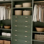 dresser in closet in bedroom