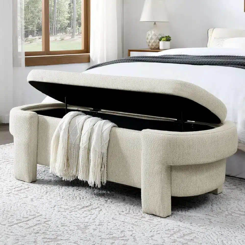 end of bed bench with storage