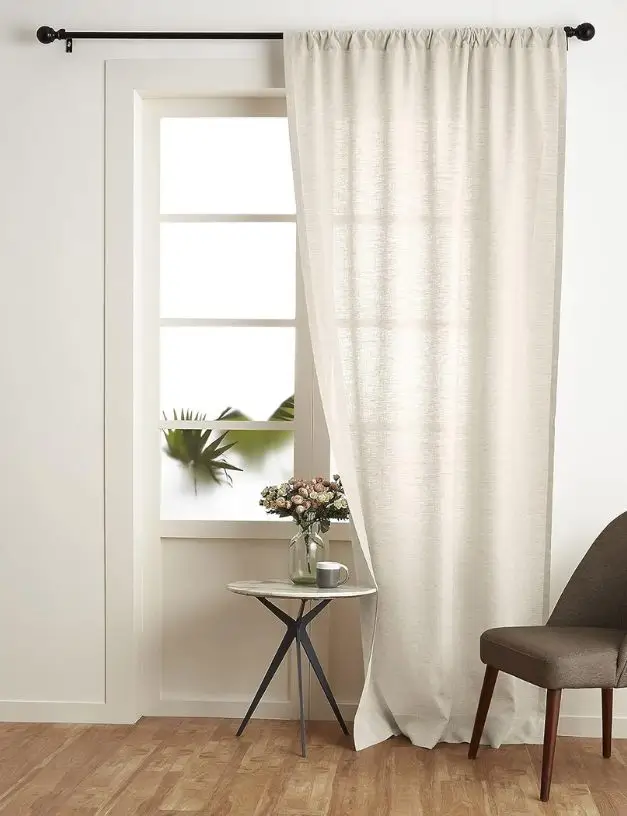 european flax window curtains
