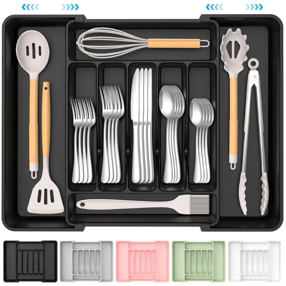 expandable cutlery utensil drawer tray