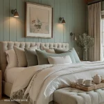 guest bedroom with lighting