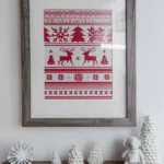 homemade christmas wall art framed