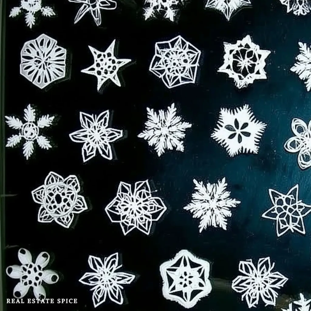 homemade paper snowflakes