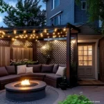how to create a backyard fire pit oasis circular seating around fire pit