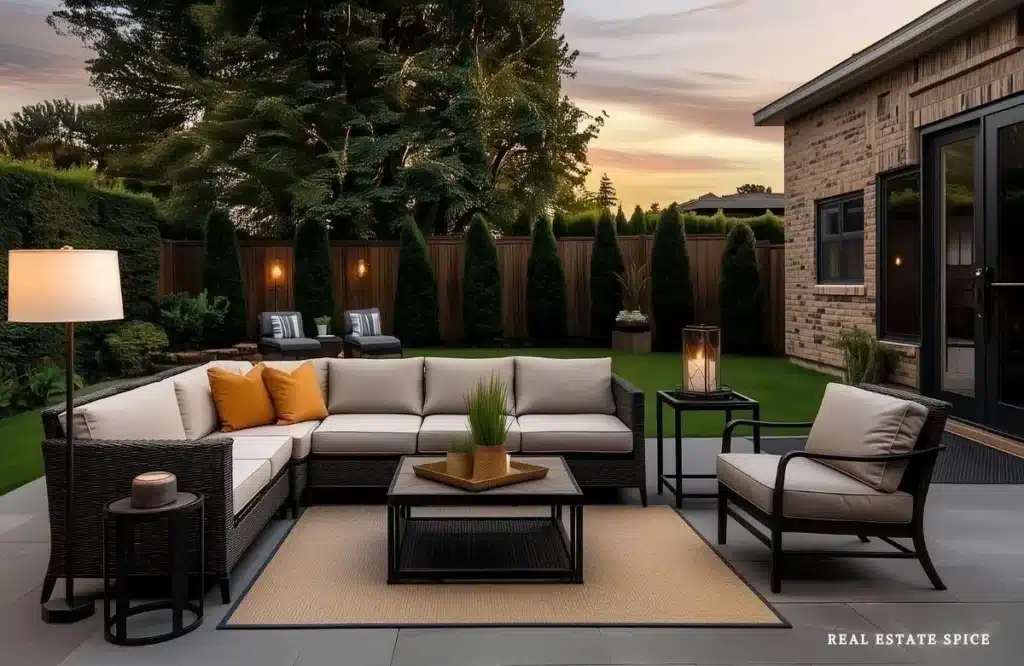 how to create a cozy patio seating area with patio seating outdoor chairs outdoor sectional
