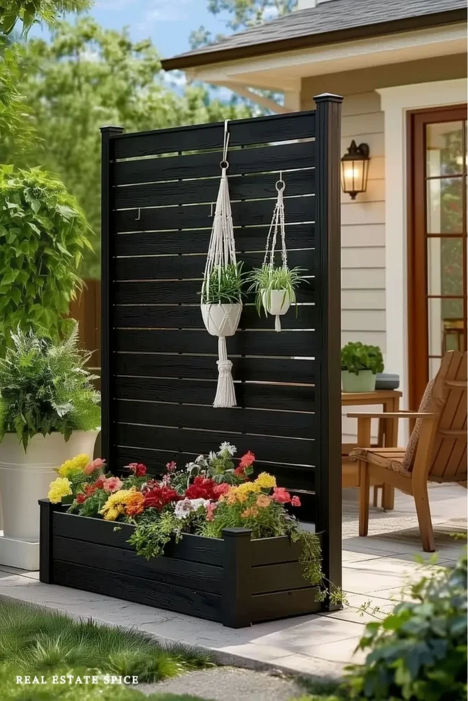 how to create a private patio area