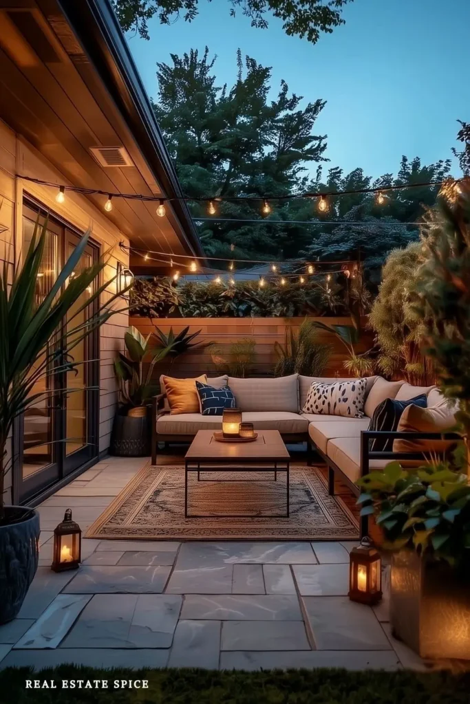 how to create a private patio area small patio