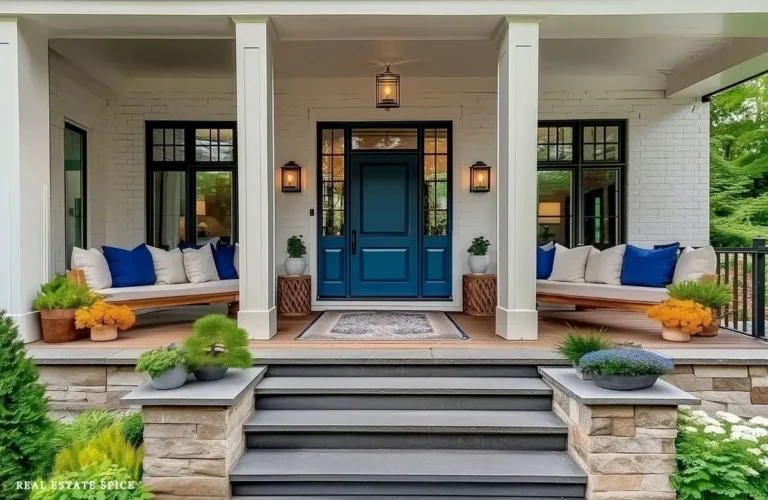 how to decorate a front porch with front porch of house