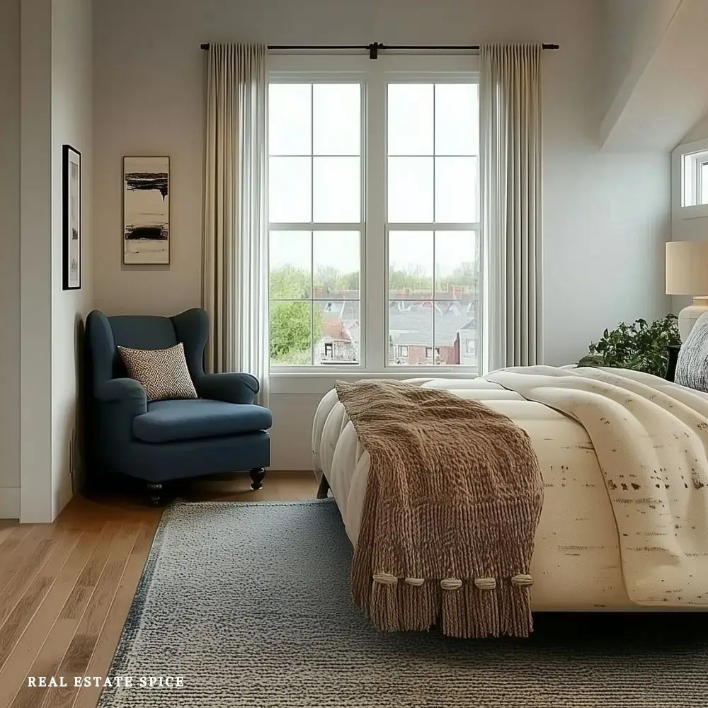 how to decorate a guest bedroom curtains