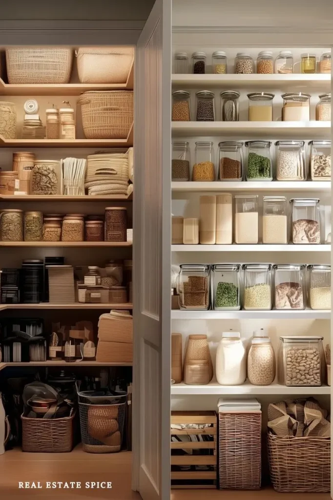kitchen rule of 3 organization pantry before and after