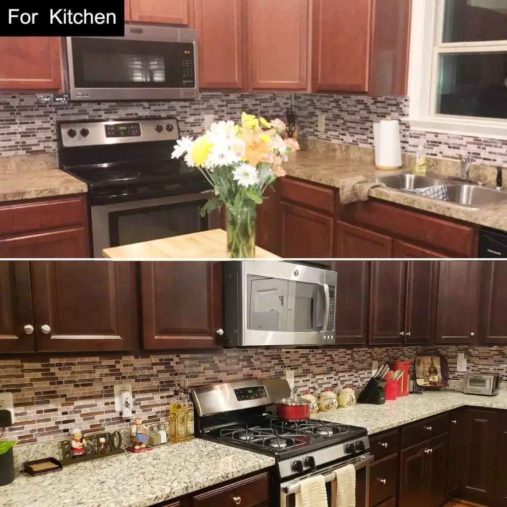 kitchen with backsplash