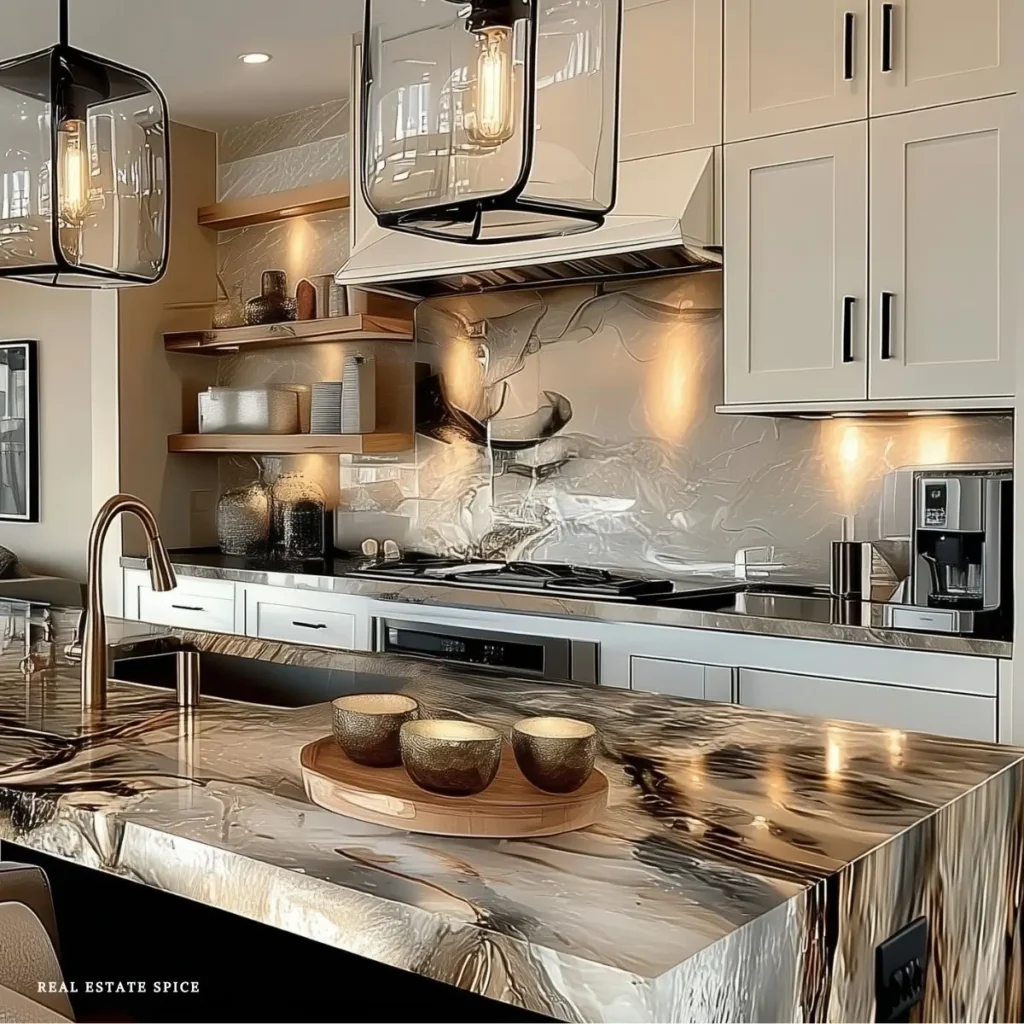 kitchen with under cabinet lighting