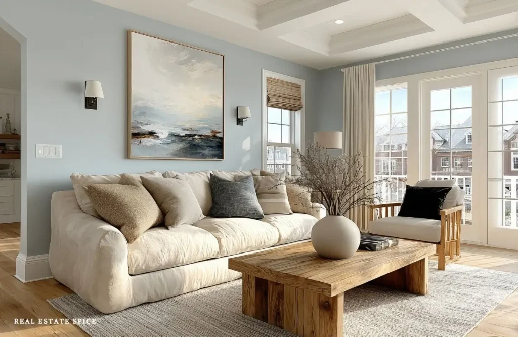 living room with area rug
