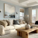 living room with area rug