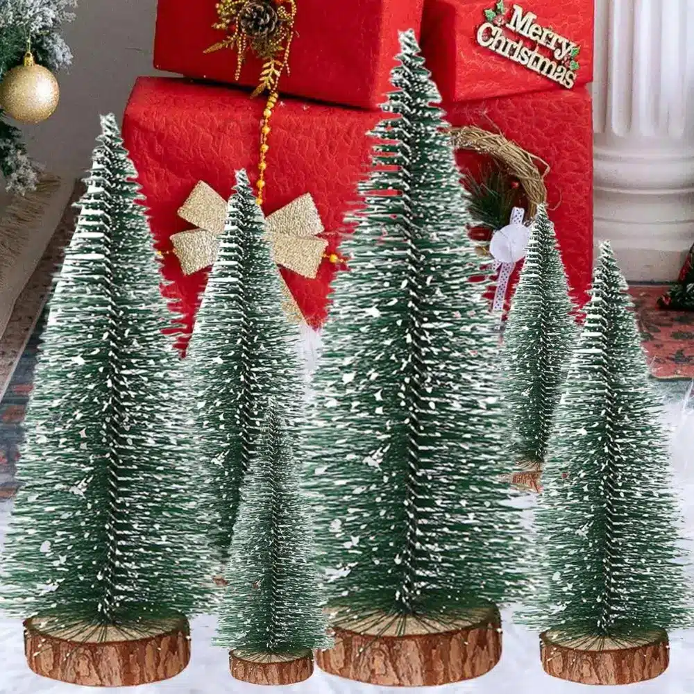 mini christmas trees bottle trees