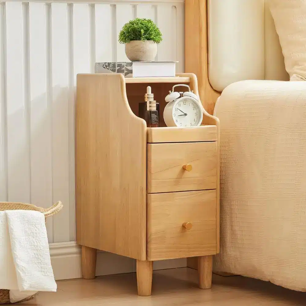 narrow side table bedroom
