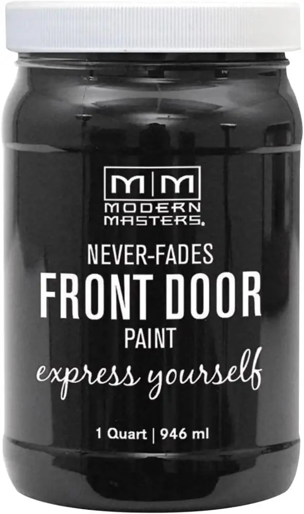 never fades front door paint shows black