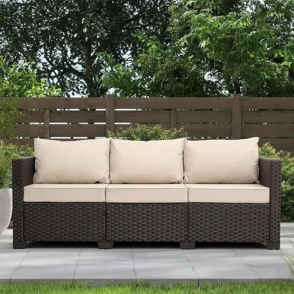 outdoor patio sofa deep cushions